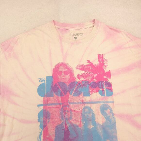 The Doors Short Sleeve Graphic Band T Shirt Adult Mens Size XL Tie Dye - Picture 1 of 9